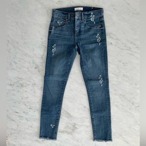 Ann Taylor Loft Floral Embroidered Jjeans